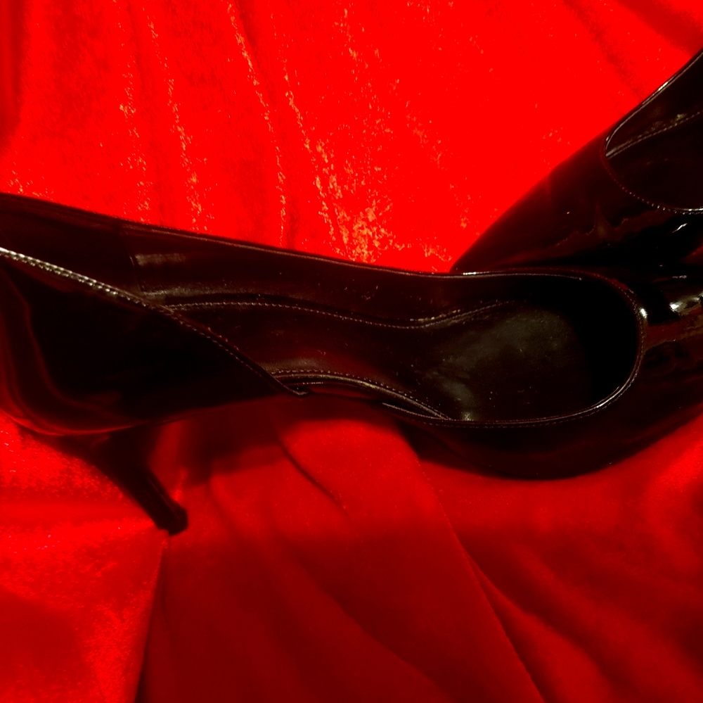 Black short heels